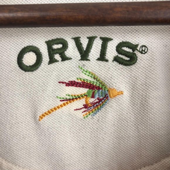 *SOLD* Orvis Grey Fleece Lined Long Sleeve Pullover XXL - Picture 6 of 9